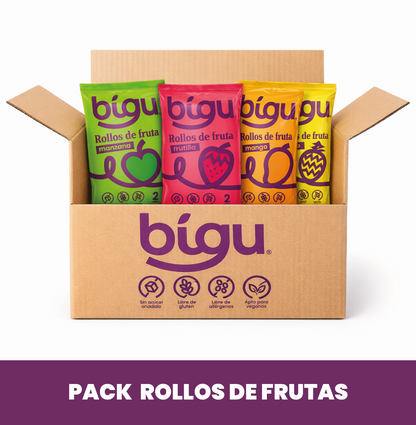 Pack Rollos de Fruta  (8 unidades c/u)