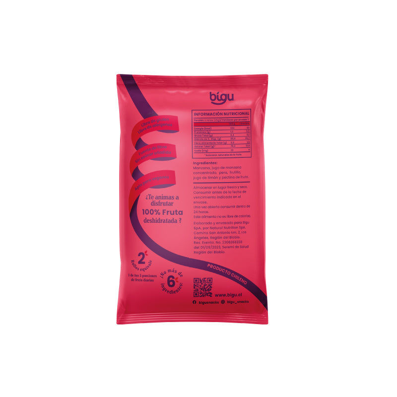 Rollos de Fruta Frutilla 25grs