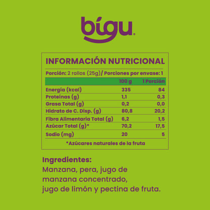 Pack Rollos de Fruta  (8 unidades c/u)